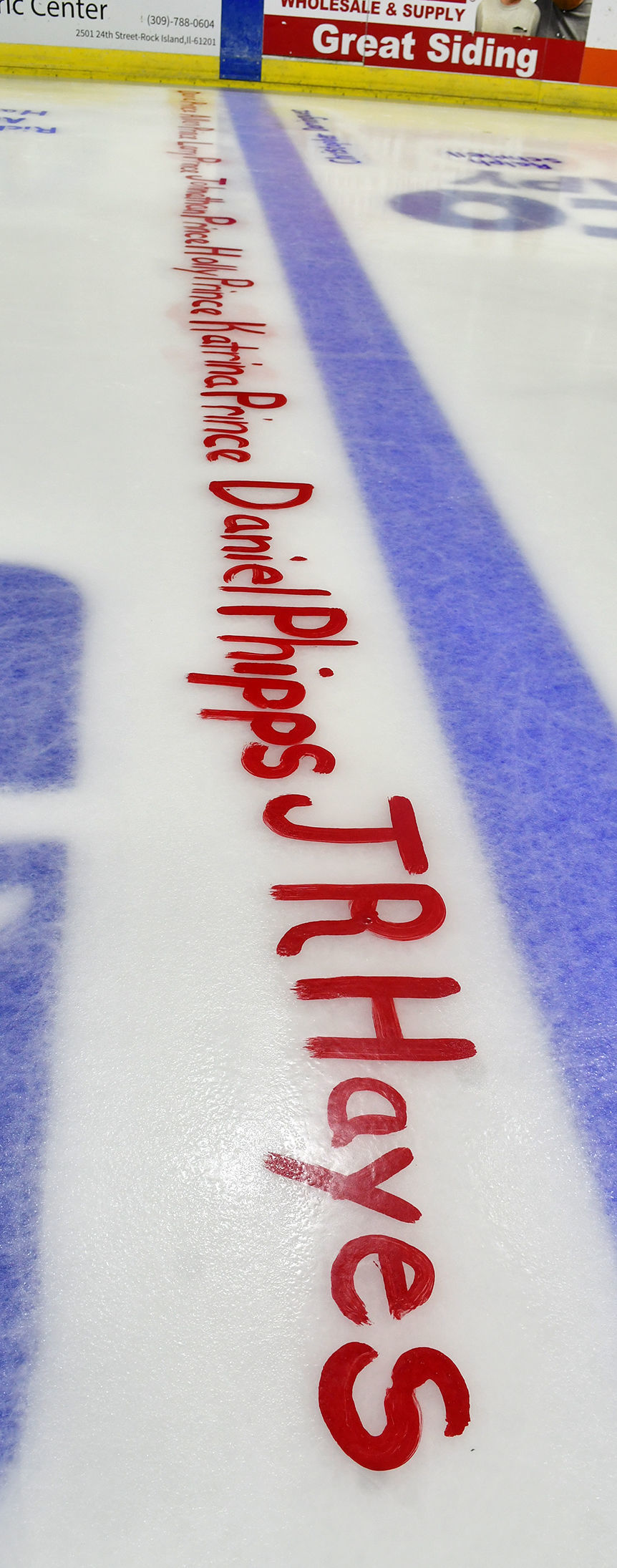Salute To Military ice painting at the TaxSlayer Center
